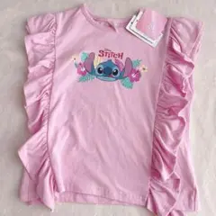 130 スティッチ　Tシャツ 半袖　チュニック　バースデイ　futafuta