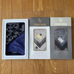 ハンカチ 3枚セット renoma L'UOMO MUSK