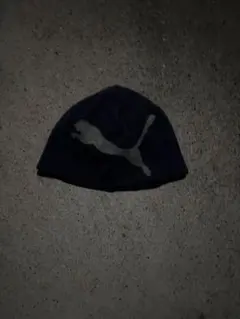 00s PUMA ネイビー ニット帽 y2k