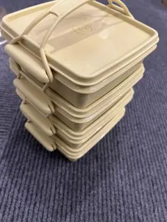 Tupperware タッパーウェア 保存ヴィンテージ ピクニック 3段重 - メルカリ