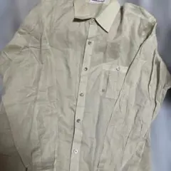 PIERRE BALMAIN ピエール・バルマン 薄い黄色系ベージュ 長袖シャツ