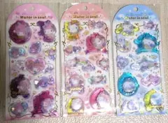 ウォーターインシール　サンリオ　キティ　マイメロ　シナモンロール　3枚セット