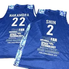 【2枚セット】東レアローズ静岡 バスケットボールシャツ ユニフォーム 新 中村