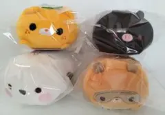 ましゅマルぱーく　プチマスコット みかにゃん、こうのとり、たぬき、黒ぶた