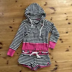 aimée feel ストライプフード付きルームウェアセットのサムネイル