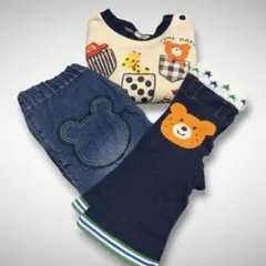 【HOT BISCUITS】ホットビスケッツ トレーナー＆パンツ 80cm 3点