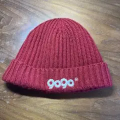 9090 LOGO BEANIE 赤