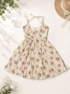 L'est rose ミニローズブーケワンピース レストローズ