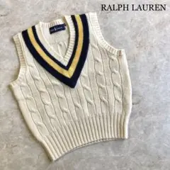 美品　国内正規品　LAUREN RALPH LAUREN ロゴチルデンニット 美品 国内正規品 LAUREN RALPH LAUREN ロゴチルデンニット