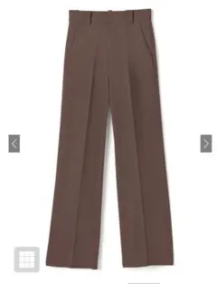 センタープレスストレートパンツ[ai07] モカ ※ブラウンではありません