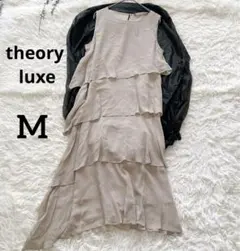 セオリーリュクス theory アシンメトリーワンピース ベージュ シルク M