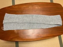 原ウール　メランジL　グレー　使用　マフラー　ハンドメイド