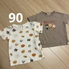 アンパンマン　Tシャツ 2枚セット　総柄