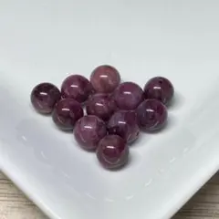 119-2★ トルマリン 粒売り 8粒 まとめ売り★ 天然石 ビーズ 15424