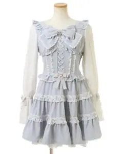 タグ付き正規品　ブルー　lizlisa プリンセススリーブワンピース