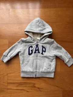 GAP 裏ボアフード付きパーカー 18-24ヶ月 グレー