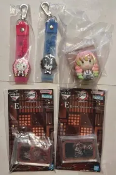 鬼滅の刃 一番くじ ちょこのっこ、アクリッツ、チャーム 5点セット