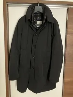 MONCLER ブラック ステンカラーダウンジャケット