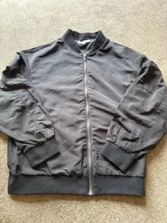 黒ジップアップMA1風ジャケット