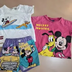 ミッキーマウス Tシャツとショートパンツセット 80cm　3枚セット