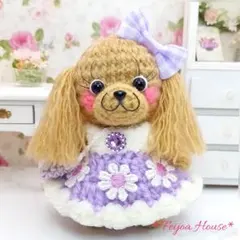 ☆あみぐるみドール☆ トイプードル　キャバリア　キャバリアルビー　ドッグチャーム