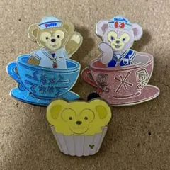 本日限定！ディズニー　ダッフィーアンドフレンズ　ピンバッジ3個セット
