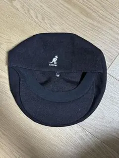 KANGOL ブラック ハンチングキャップ　ベレー帽