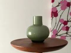 marimekko フラワーベースミニ　グリーン マリメッコ　花瓶　廃盤カラー