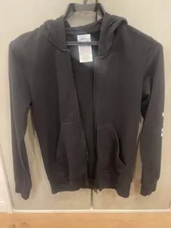 adidas ブラック フルジップパーカー J150