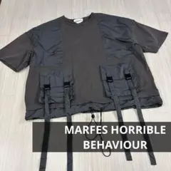 MARFES HORRIBLE BEHAVIOUR Tシャツ　ナイロン　切り替え