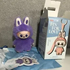 ラブブ pin for love T パープル 紫