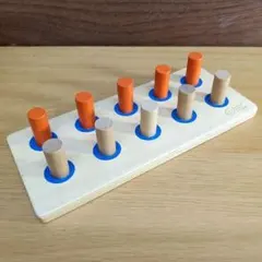 七田式 ペグボード PEG BOARD SHICHIDA 木 知育玩具のサムネイル