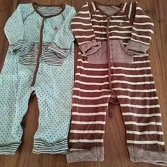 お値下げ baby GAP ロンパースくま２枚セット 70