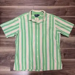 良品 90s ラルフローレン CALDWELL XL 半袖シャツ ストライプ