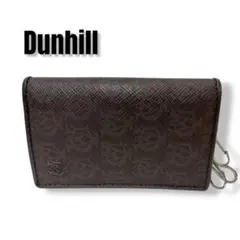 ダンヒル 6連キーケース レザー 茶 メンズ キーリング付き