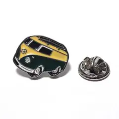pin-0799　ラペルピン★ピンズ　タイプ2　ワーゲンバス　ピースマーク　車