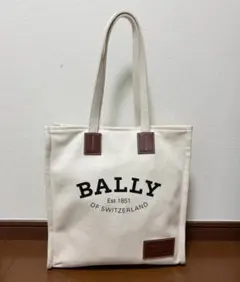 BALLY キャンバストートバッグ オフホワイト 保存袋付きのサムネイル