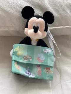 ミッキーマウス ぬいぐるみ ティッシュケース付き