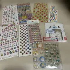 シールたくさん　ぷっくり　タイル　キラキラなど　平成　レトロ