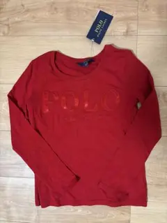 Polo Ralph Lauren 赤 長袖カットソー 【M (8-10)】