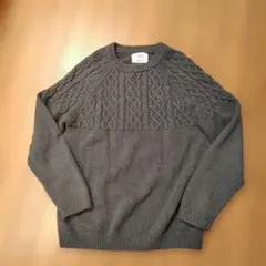 ZARA ケーブル編みグレーセーター 160cm