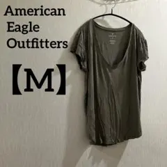 American Eagle Outfitters【M】 オリーブグリーン 半袖