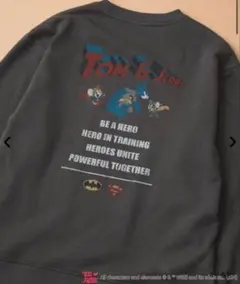 ● トムとジェリー ヴィンテージライクプリントスウェット 裏起毛