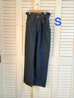 ハイウエスト デニムパンツ S