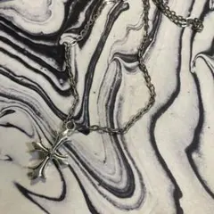 y2k 平成　シルバー 十字架　クロス　ペンダント ネックレス