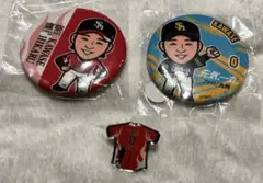 ソフトバンクホークス　川瀬晃　若鷹ガチャ　ピンバッジ