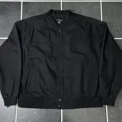 90s vintage【ダービージャケット　ブラック　完全無地　ボックス型】