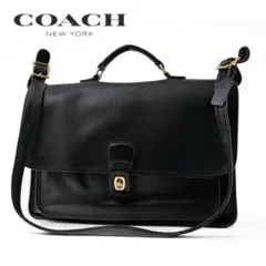 COACH Vintage Leather Black Shoulder Bag