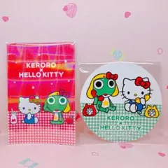 ケロロ　ポストカード　大きめステッカー　ケロロ軍曹×サンリオキャラクターズ