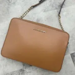 極美品✨マイケルコース　ジェットセット　カメラバッグ　ショルダーバッグ　ブラウン